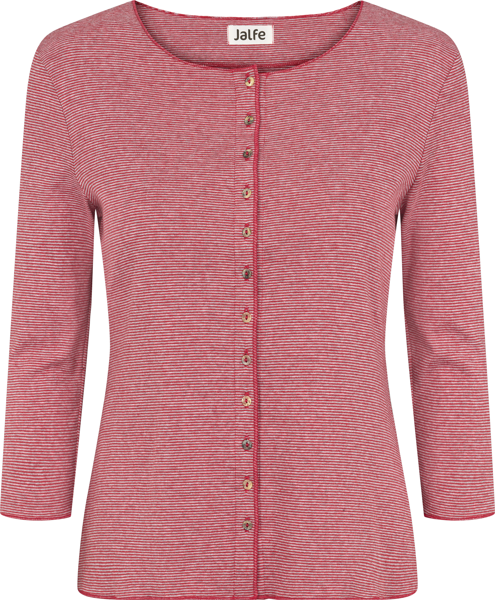 Cardigan 3/4 stripes organic cotton